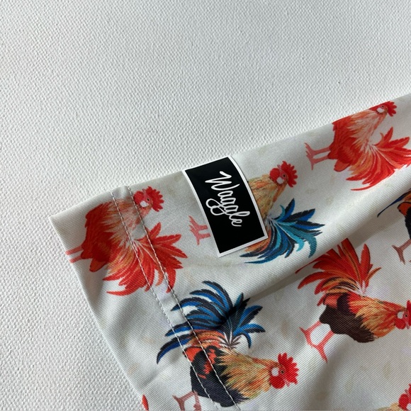 Waggle Golf Polo Feelin Cocky Rooster Performance Shirt Men’s Size XL - Picture 12 of 15